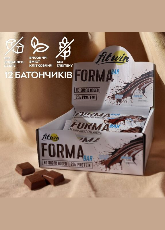 Батончик Forma Bar 33%, 12x60 грамм Шоколад FitWin (322209178)