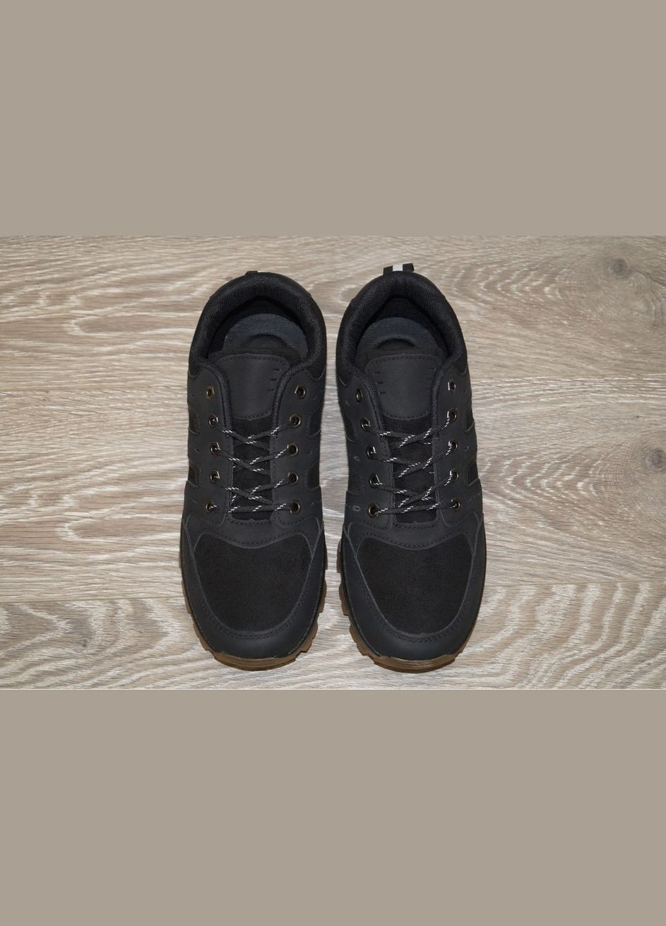 Черные демисезонные кроссовки мужские демисезонные SWIN SHOES 10240-1