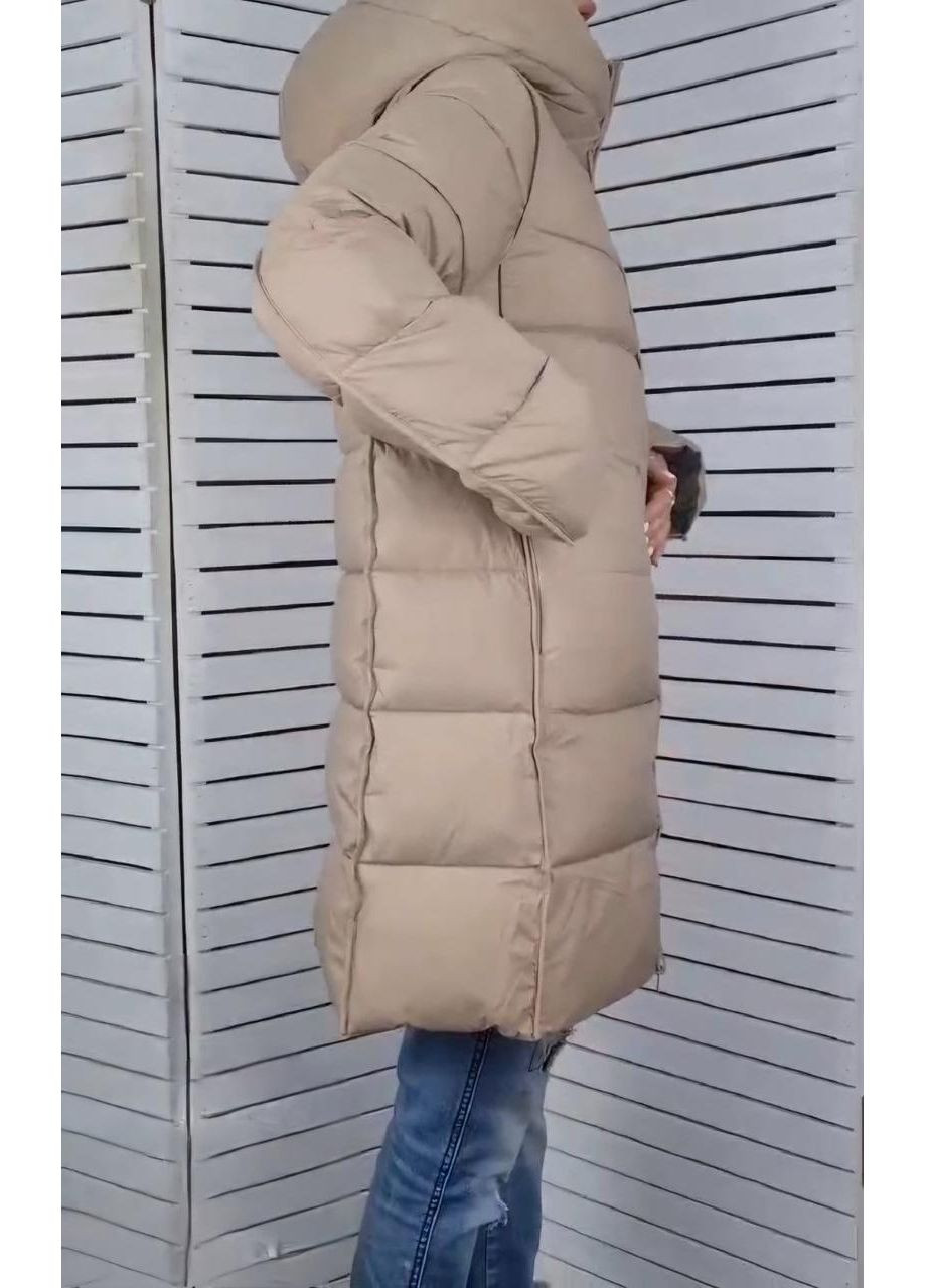 Коричнева зимня двостороння куртка 3111 /червоний Towmy