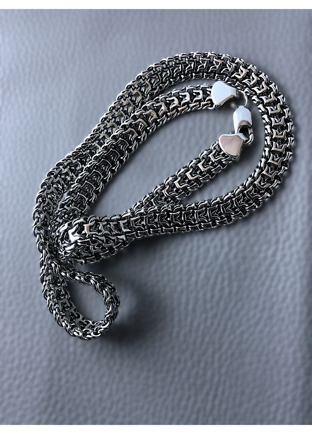 Серебряная мужская цепочка Фараон(Император) DeLoS (351388144)