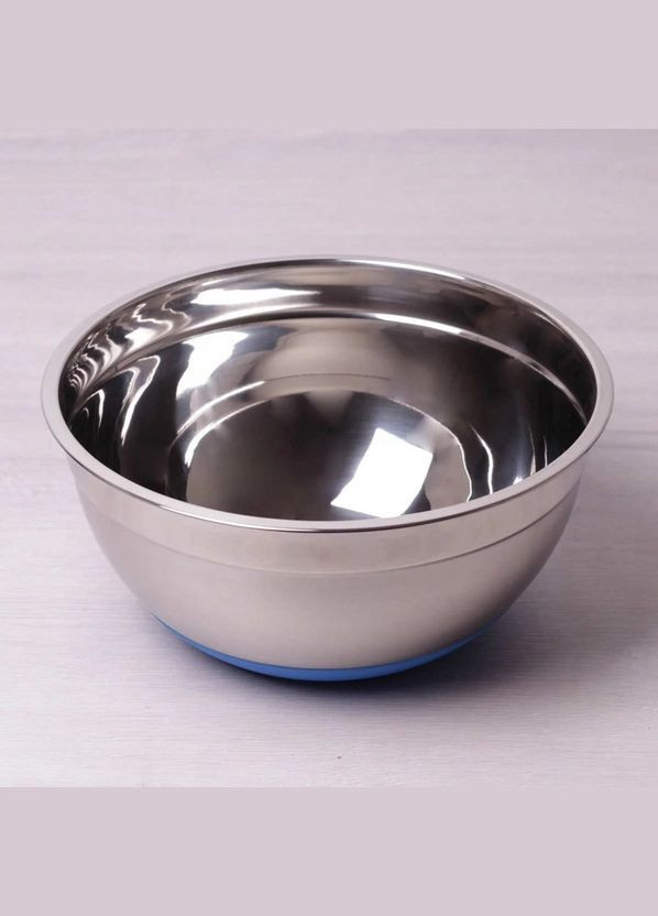 Миска d-26 x 12 см із нержавіючої сталі із силіконовим дном КМ-4350 Kamille (317045916)