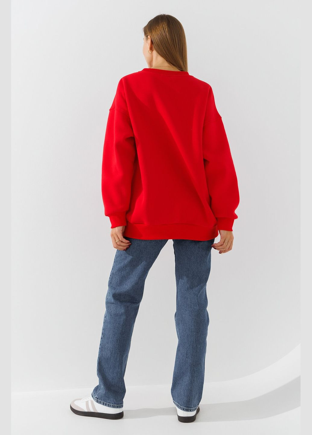 Красный свитшот с принтом женский 83503 красный shop (2000990775948) Crep (315997954)