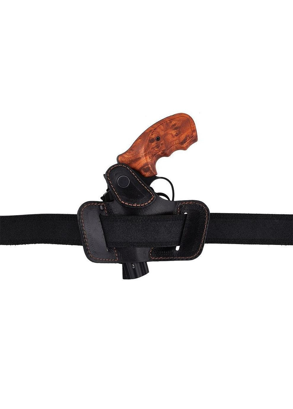 Кобура Револьвера 2,5 поясная не формованная "бабочка" (кожа, черная) Сварог (342375343)