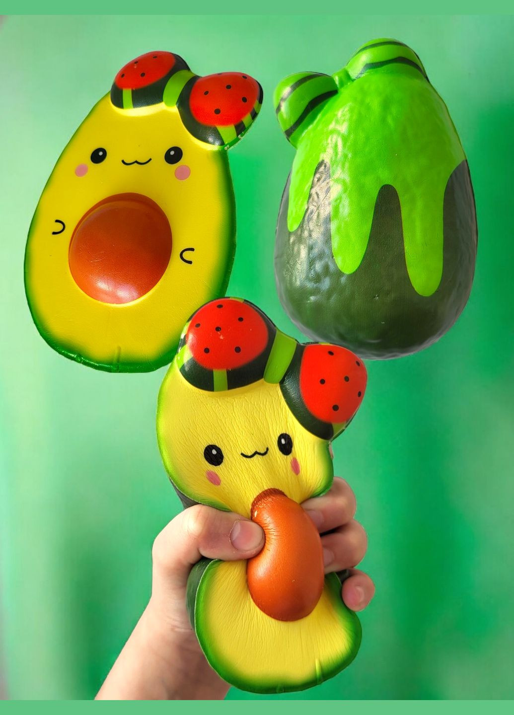 Игрушка антистресс сквиш (Squishy) Авокадо с косточкой No Brand (322855111)