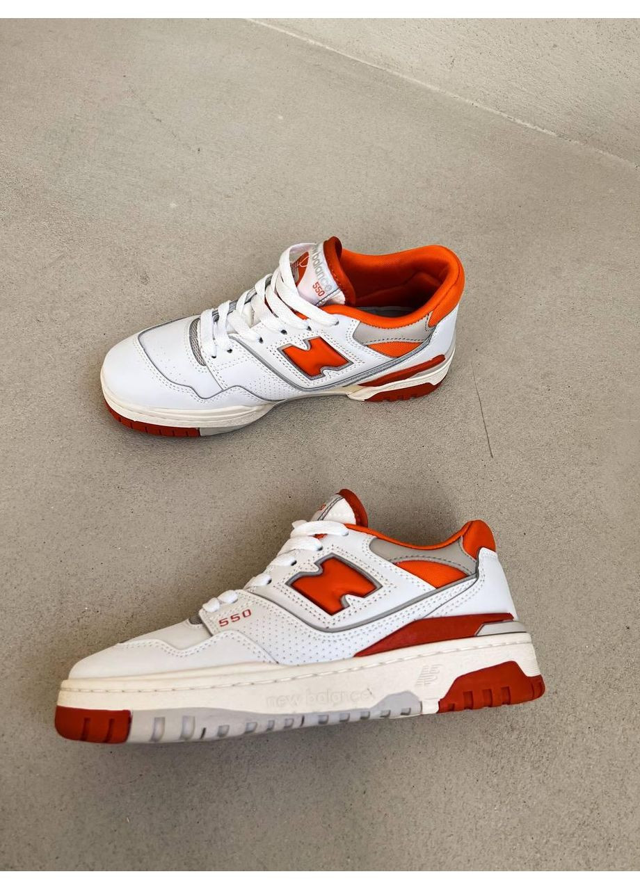 КРОССОВКИ ЖЕНСКИЕ NEW BALANCE 550 SYRACUSE НЬЮ БЕЛАНС 550 No Brand белые демисезоны (367172147)