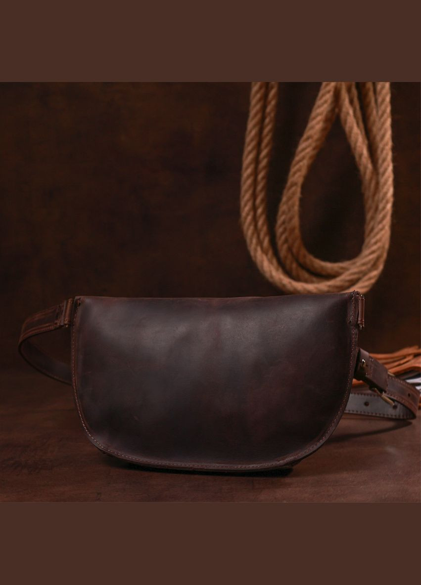 Сумка жіноча шкіряна через плече 16395 Коричневий Shvigel (302007594)