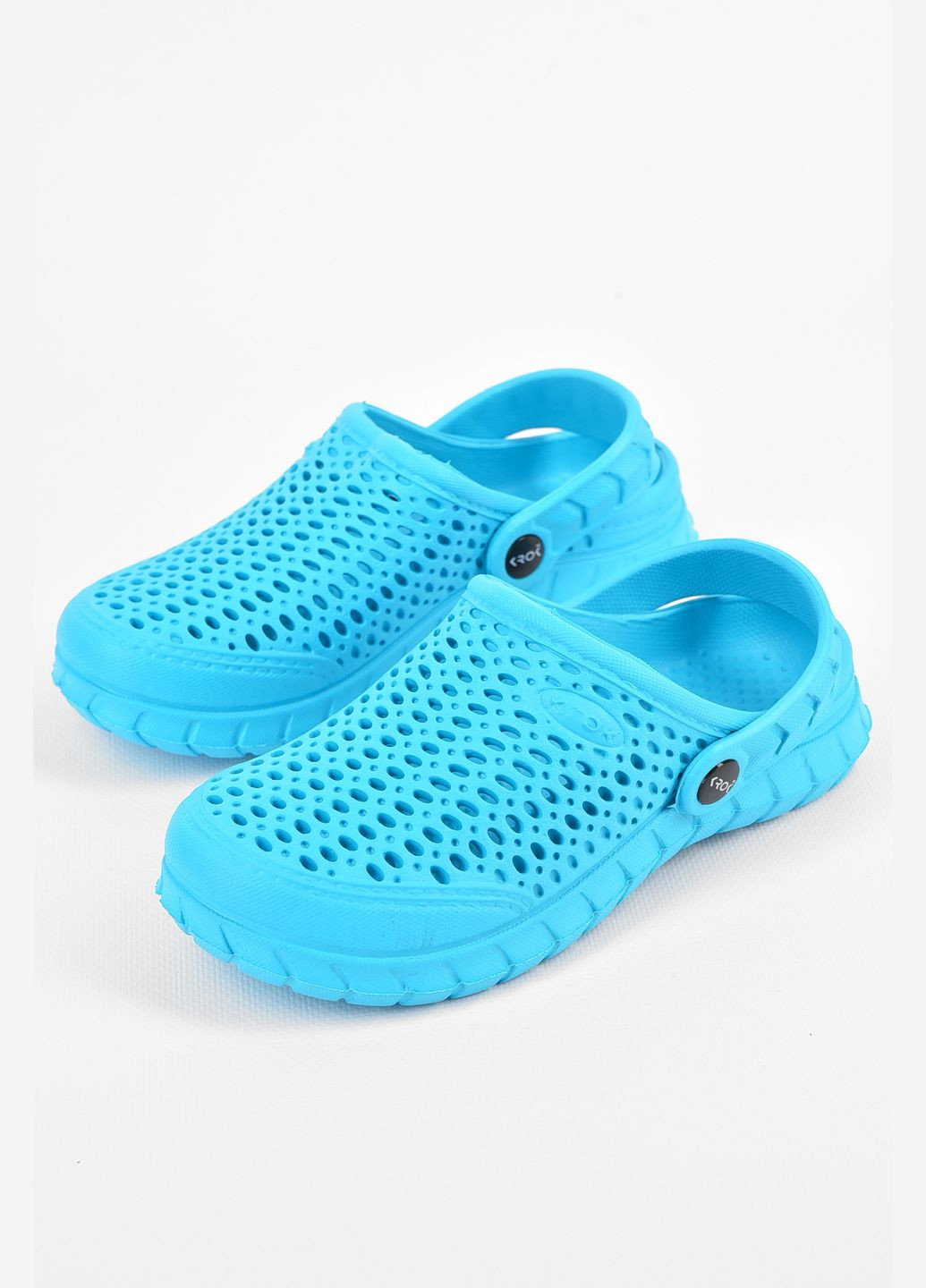 Крокси дитячі для дівчинки блакитного кольору Let's Shop (317318929)