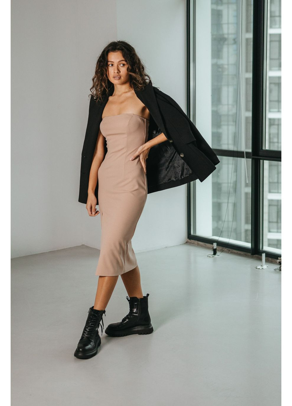 Кофейное платье 2035.5300 Seventeen