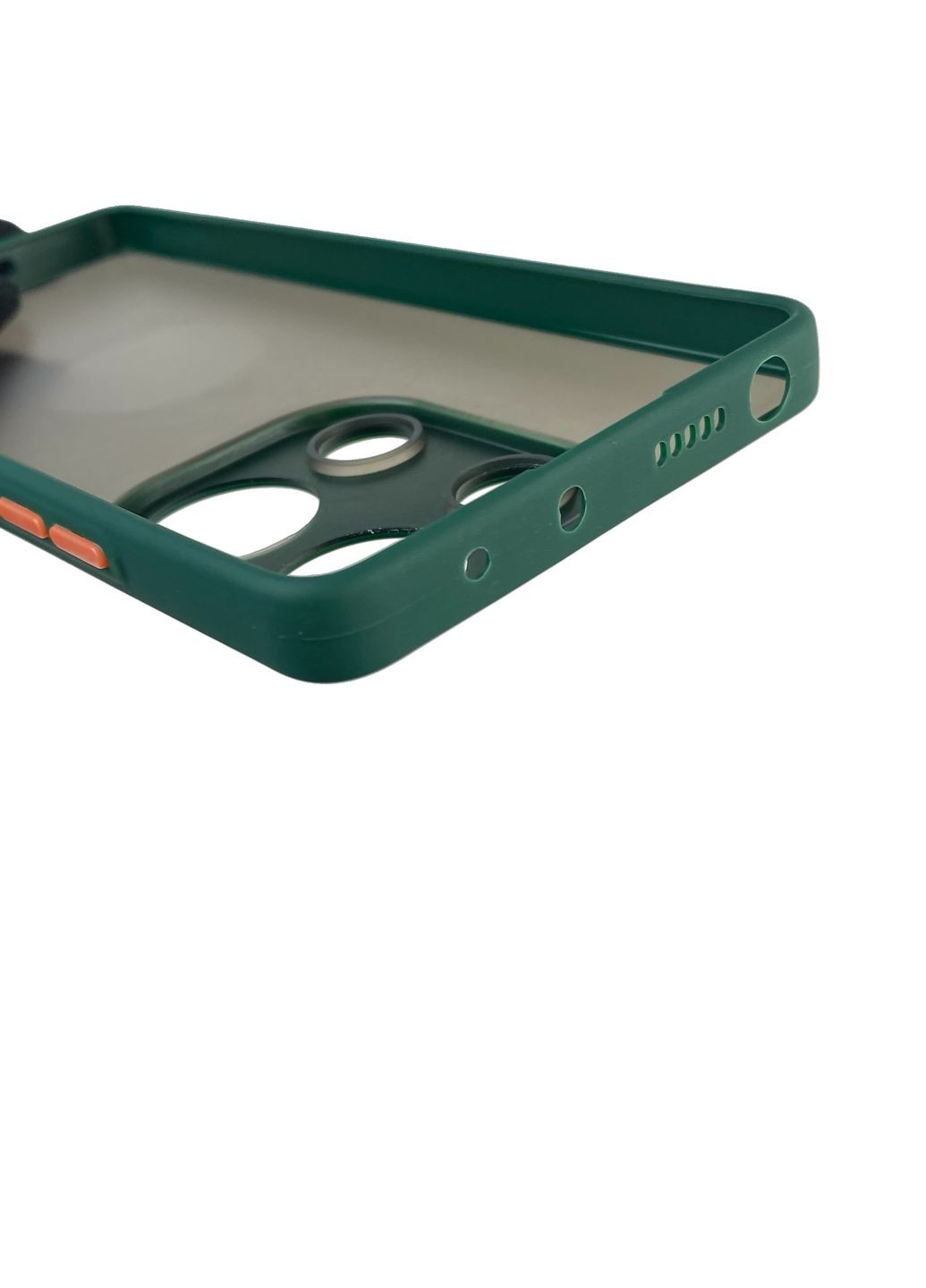 Чохол для телефона Redmi Note 13 Pro 4G з високими бортами із захистом камери на сяомі редмі нот 13 про 4г темно-зелений Xiaomi (366390672)