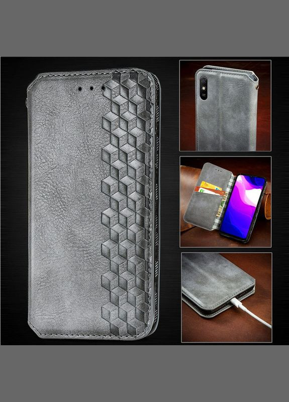 Кожаный чехол-книжка Cubic для Xiaomi Redmi 9A Getman (337515780)