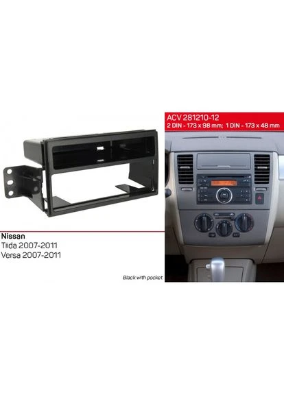 Переходная рамка Nissan Tiida, Versa (281210-12) ACV (395848569)
