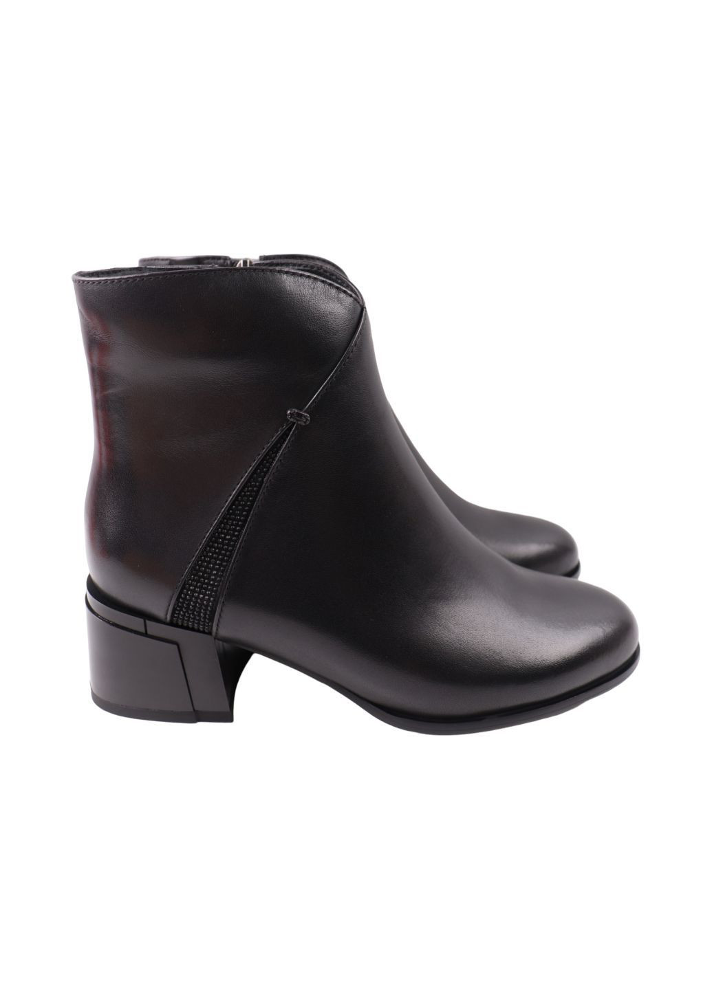 Черные ботильоны женские черные натуральная кожа Velly 159-24DH