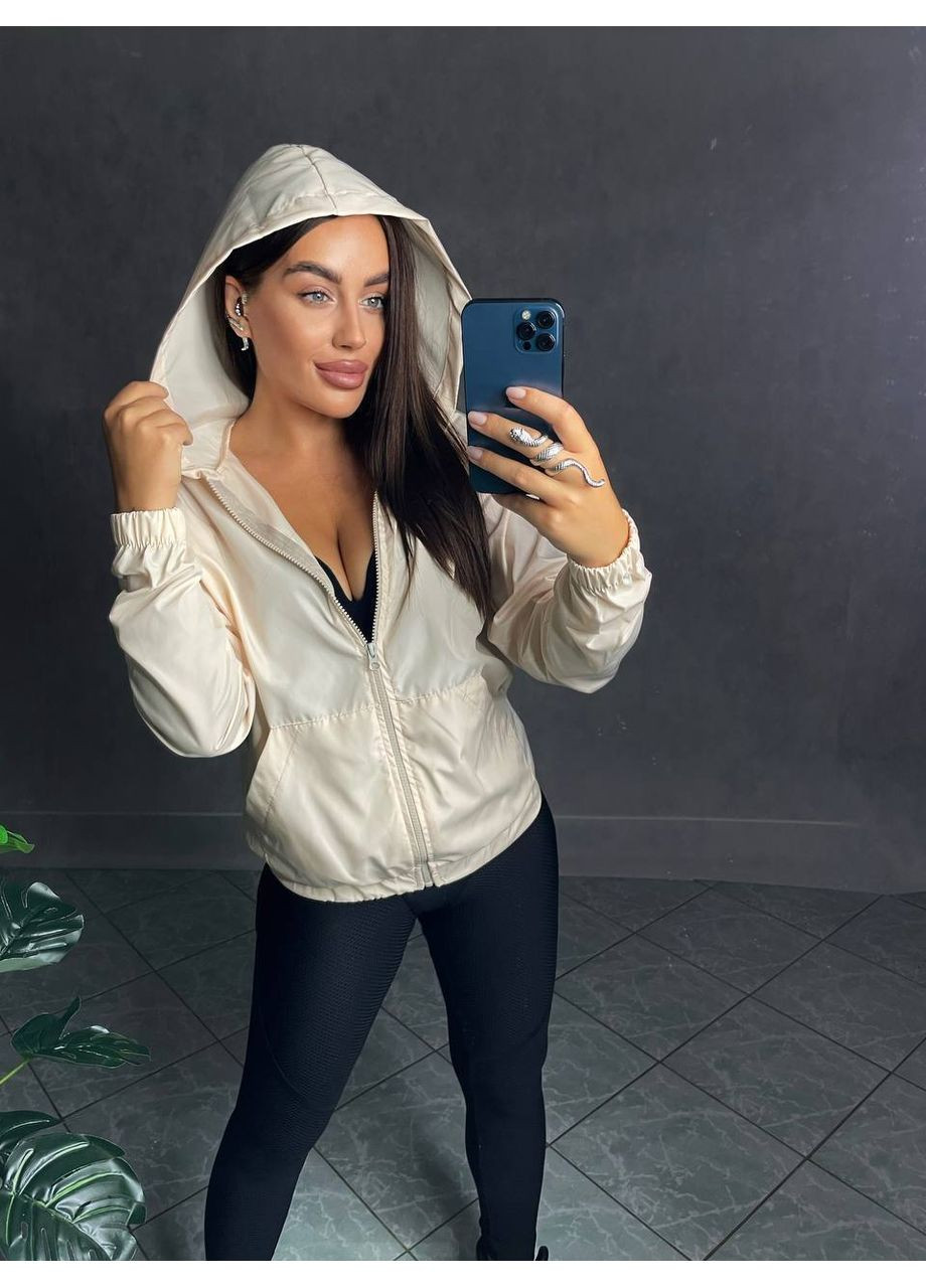 Жіноча вітрівка з плащівки Канада (заміри в описі) DK/DL Мода без кордонів на блискавці (366452331)