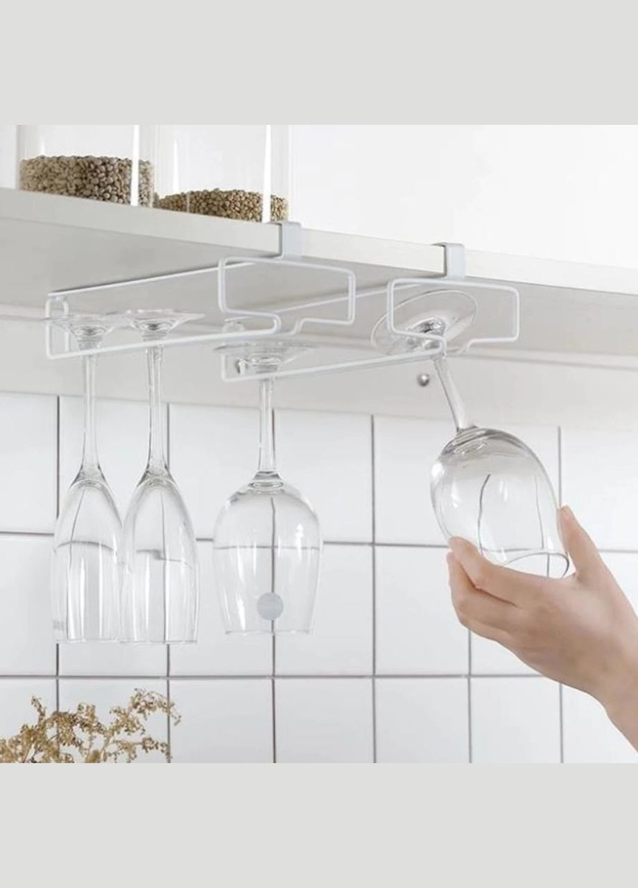 Підвісний тримач для винних келихів чорний (NR0047_1) NN (315885315)