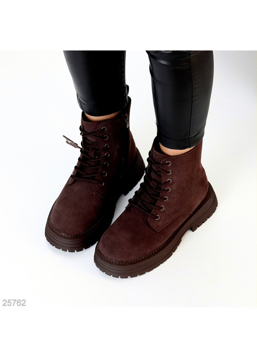 Зимние зимние ботинки Helen из натуральной замши