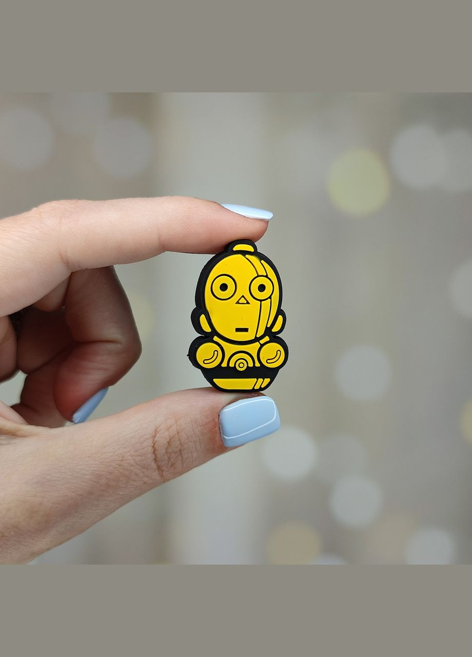 Джибітс "C-3PO. Star wars". Значок для кроксів SureGeek (322059654)