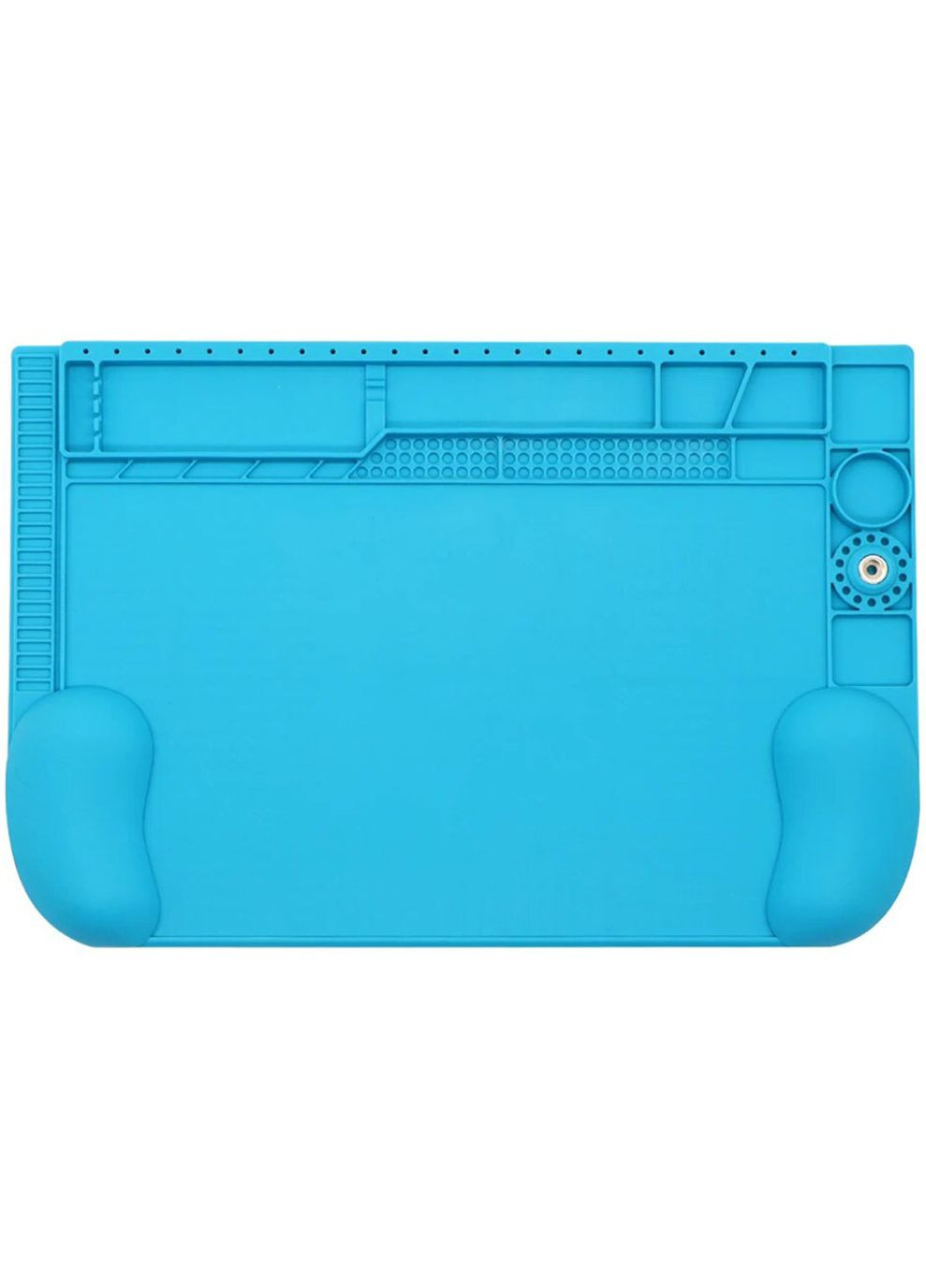 Силіконовий килимок V66D термостійкий для паяння та ремонту смартфонів, техніки / 455x300 мм Blue Mechanic (322566983)