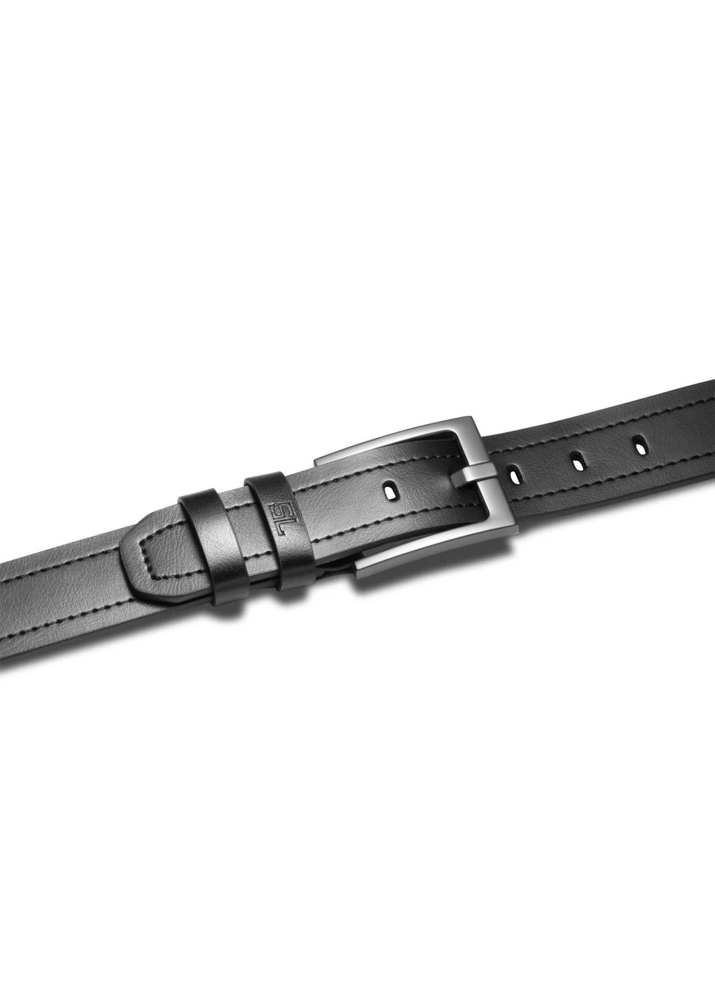 Ремінь чоловічий шкіряний Black (P8236-0 ) Semi Line (392667017)
