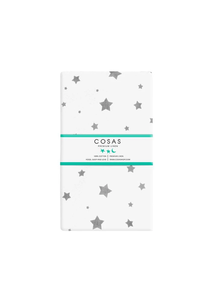 Набор простыня на резинке 60х120 GREY STARS (4822052056707) Cosas (392173619)