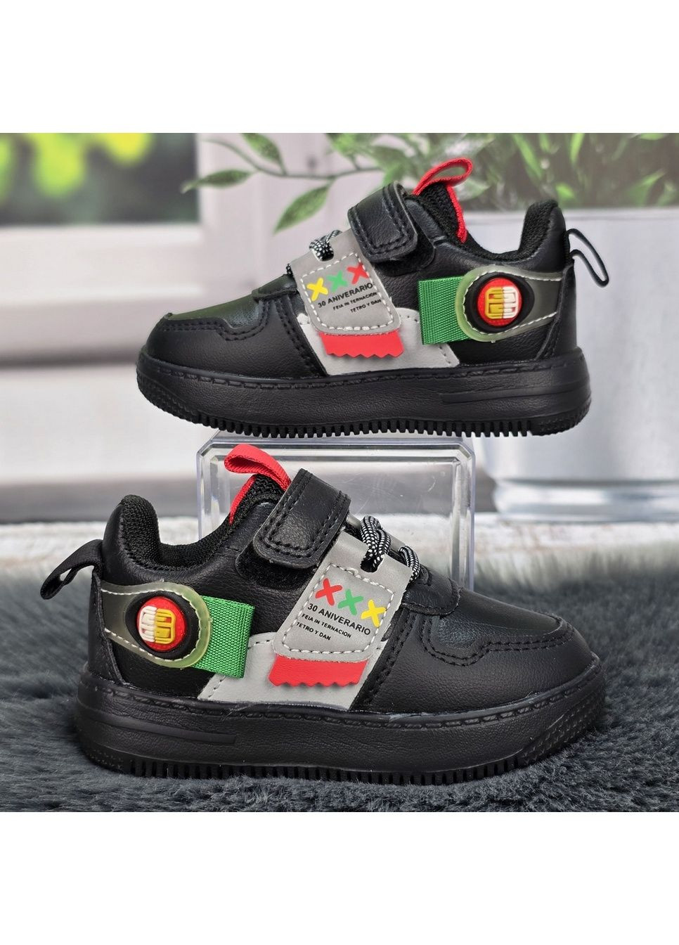 Черные демисезонные кроссовки подростковые Fashion