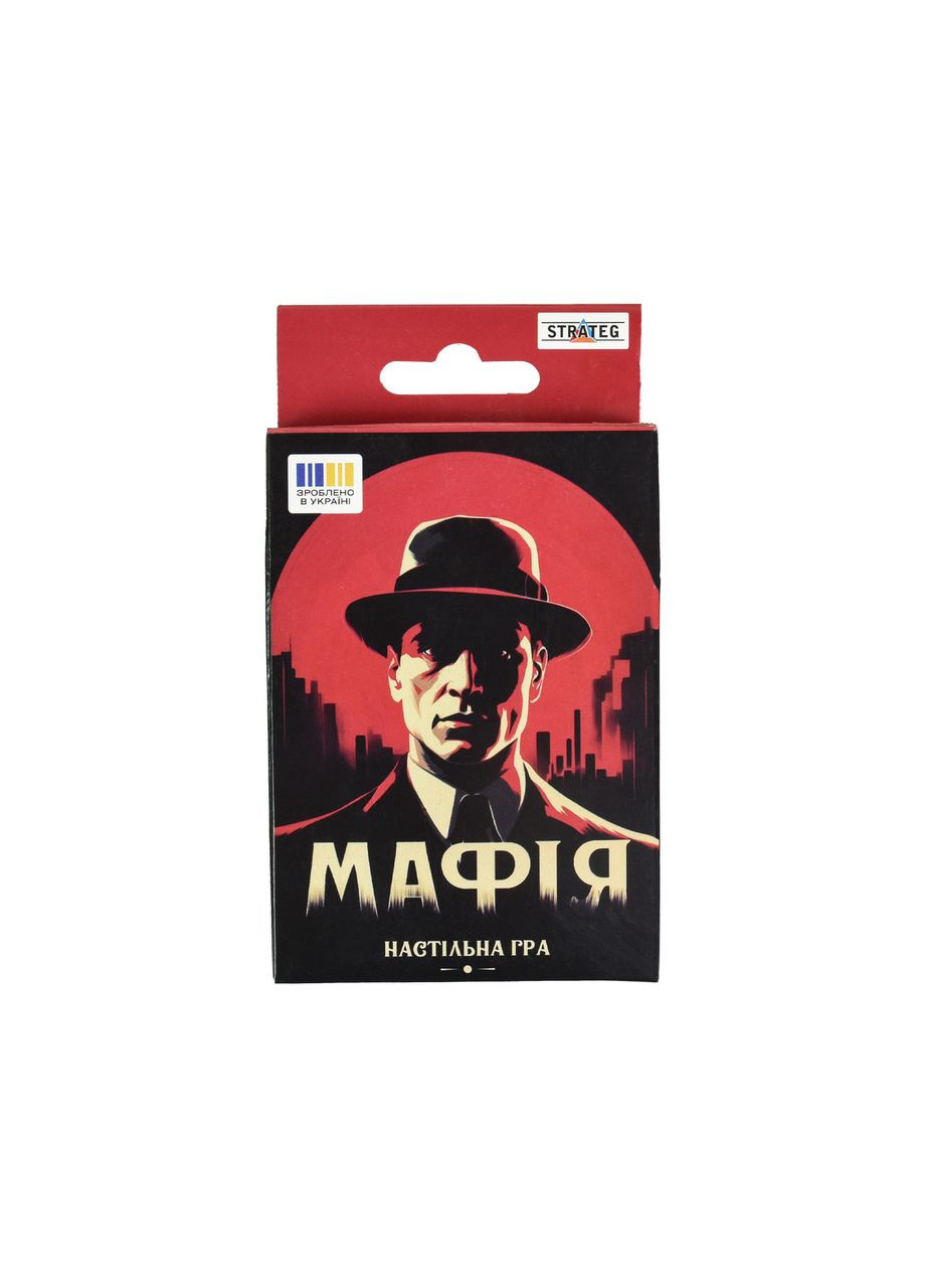 Настільна гра для дітей 8+ Мафія Stateg розважальна карткова для компанії 28 карток Strateg (362434961)