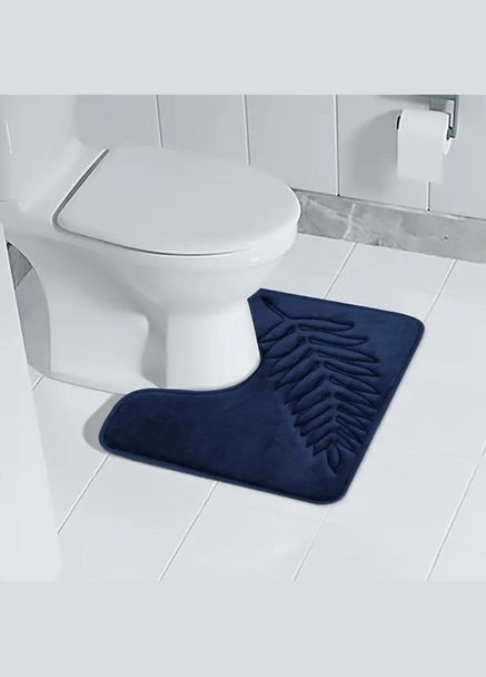 Набор из 3-х ковриков для ванной и туалета "Листья" с эффектом памяти Антискользящий (8802287) No Brand (365280671)