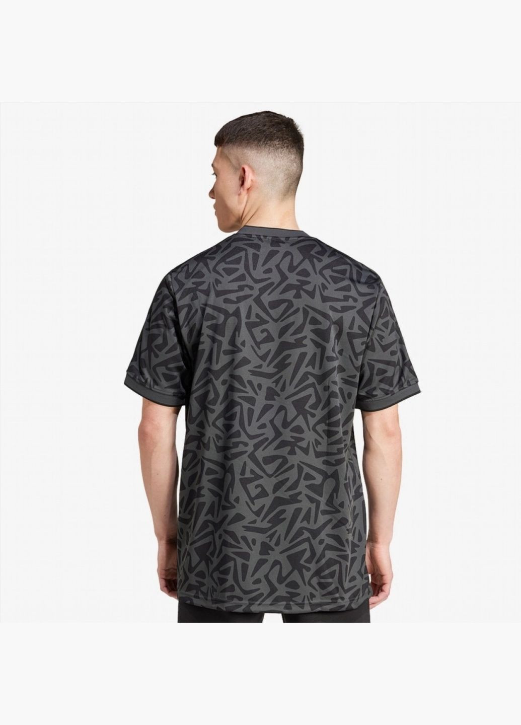 Сіра футболка чоловіча originals aop jersey grey ix9654 adidas