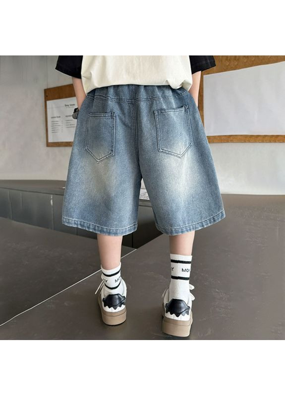 Джинсовые шорты на резинке для мальчика oversize No Brand (394049098)