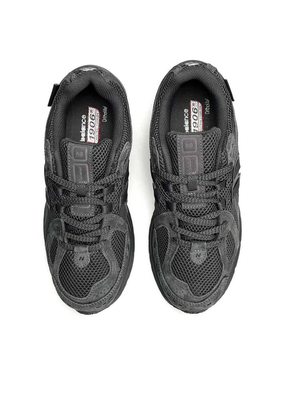 Темно-сірі Осінні кросівки чоловічі new balance dark grey No Brand 1906R New