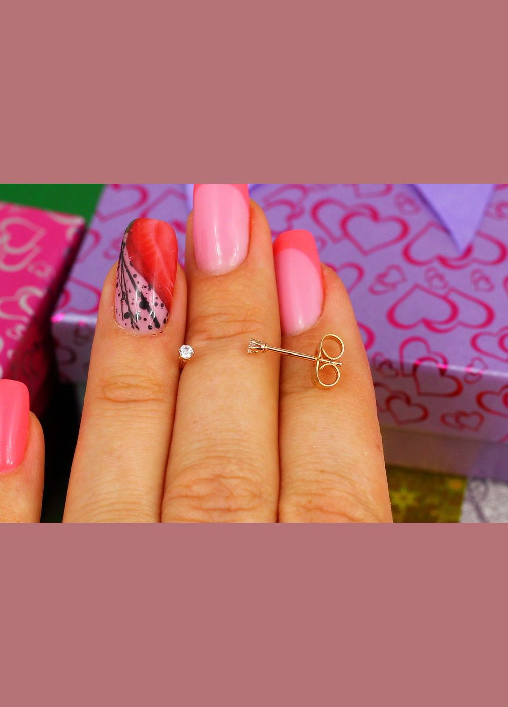 Сережки гвоздики камінчики 2 мм золотисті Xuping Jewelry (316607160)