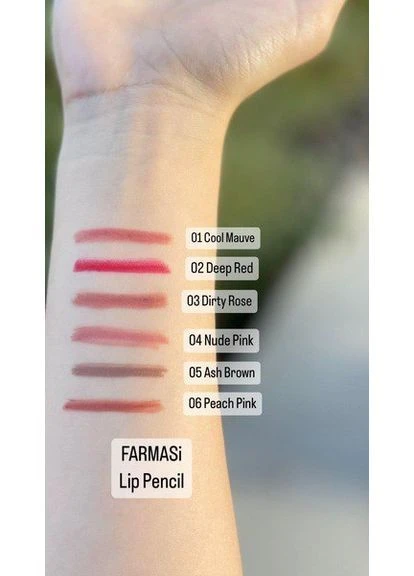 Автоматический карандаш для губ 06 Peach Pink Farmasi (402382167)