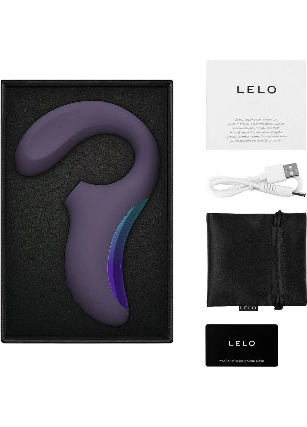 Клиторально-вагинальный звуковой стимулятор Enigma WAVE Cyber Purple, 3 типа стимуляции Lelo (397538013)