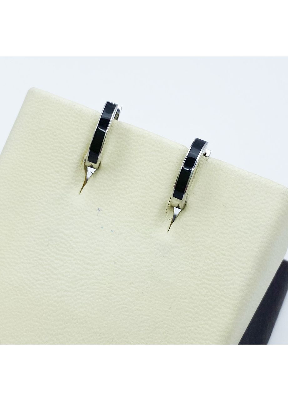 Сережки срібні з ювелірною емаллю 2,29 г No Brand (369736638)