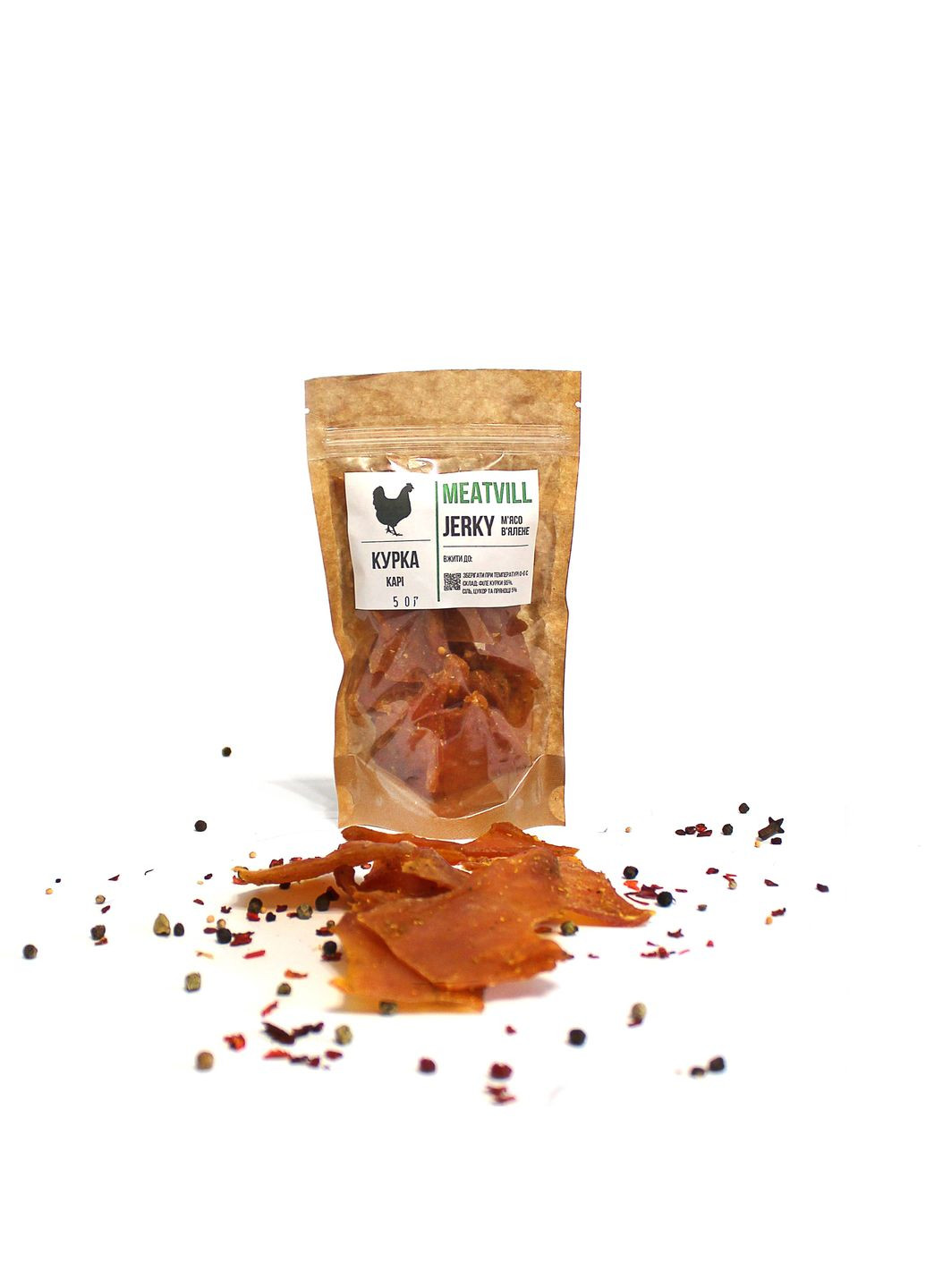 Джерки Курица карри 50 г (58) Meatvill (352167381)