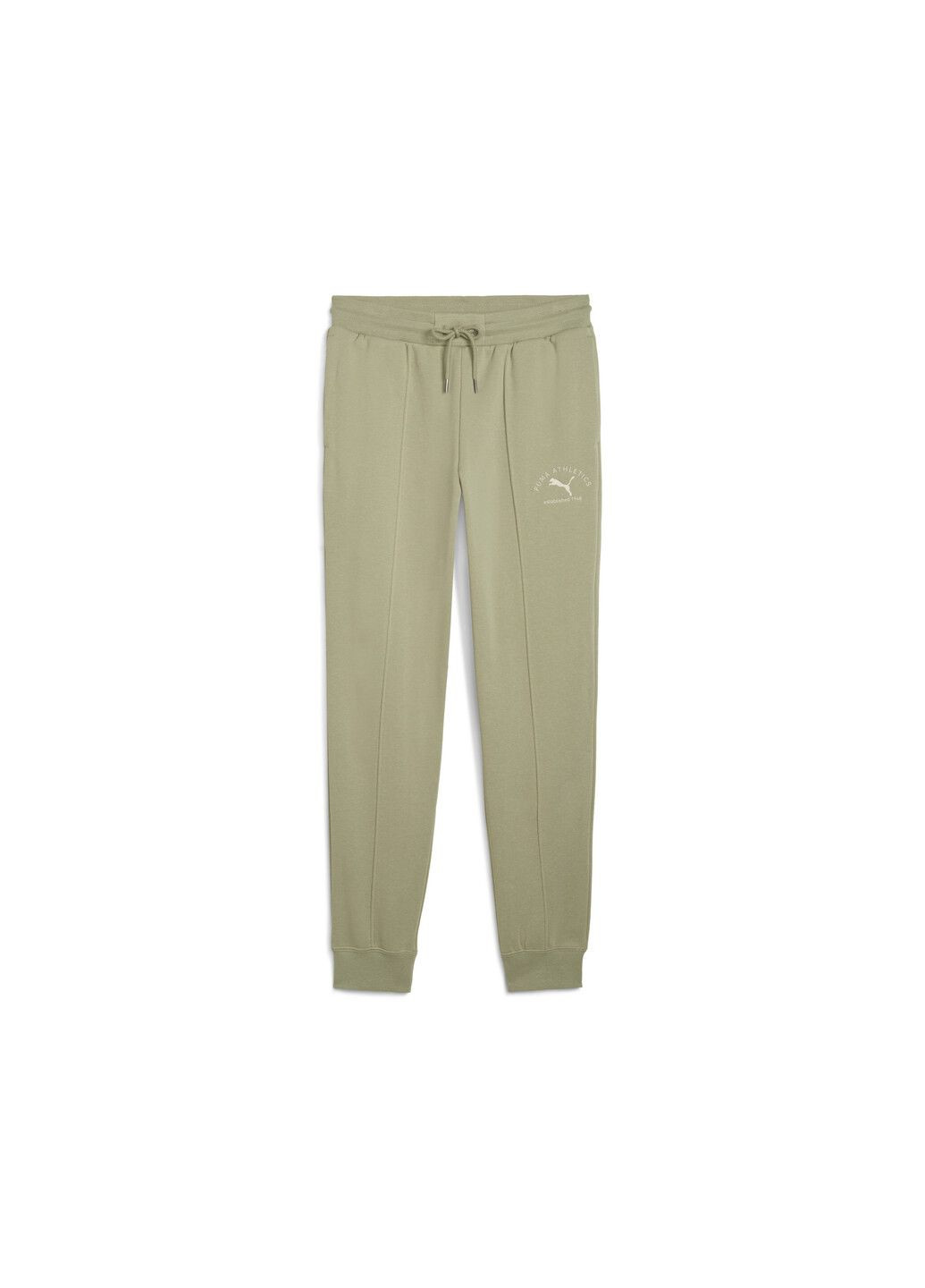 Зеленые спортивные демисезонные брюки Puma