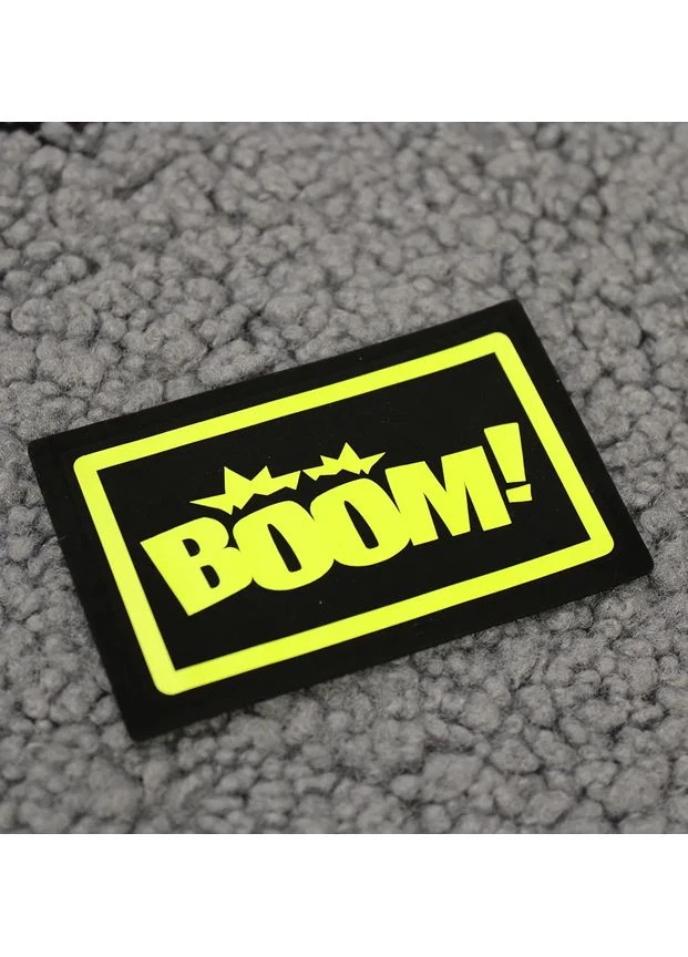 Нашивка "BOOM!" лимонного цвета (2599) No Brand (361963344)