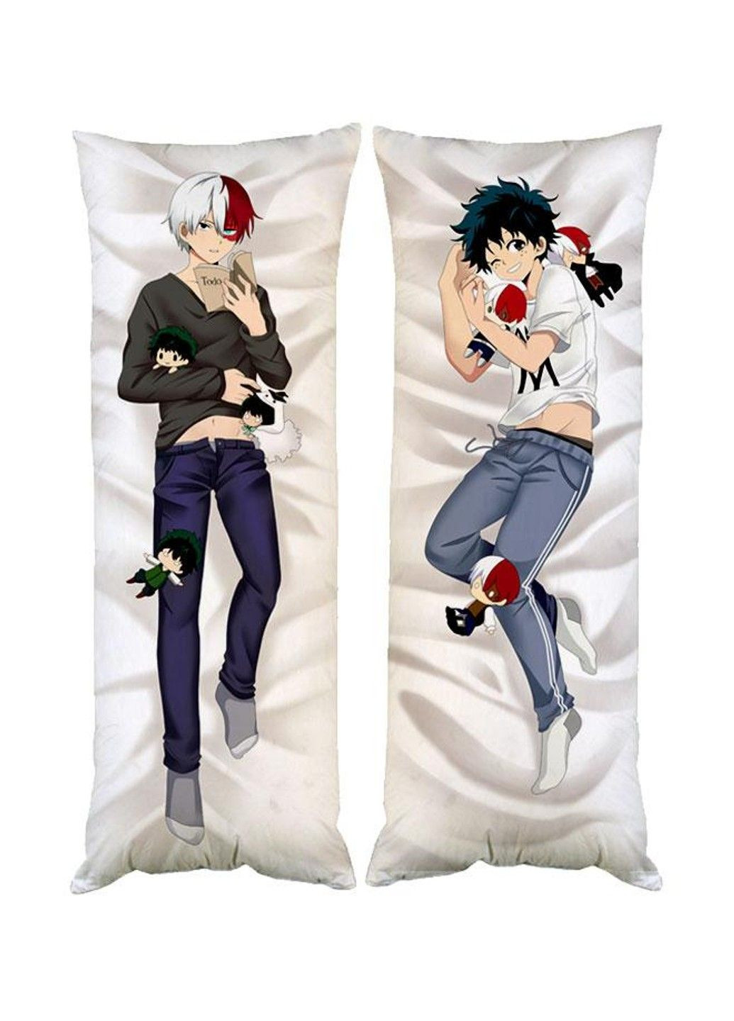Подушка дакимакура Тодороки Мидория Моя геройская академия декоративная ростовая подушка для обнимания No Brand (328315283)