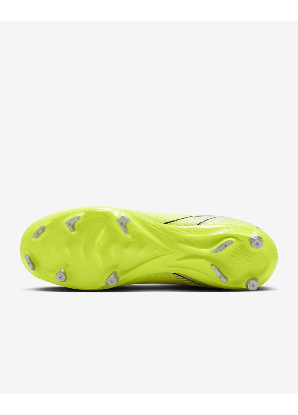 Цветные мужские бутсы zm superfly 10 acad fg/mg лимонный Nike