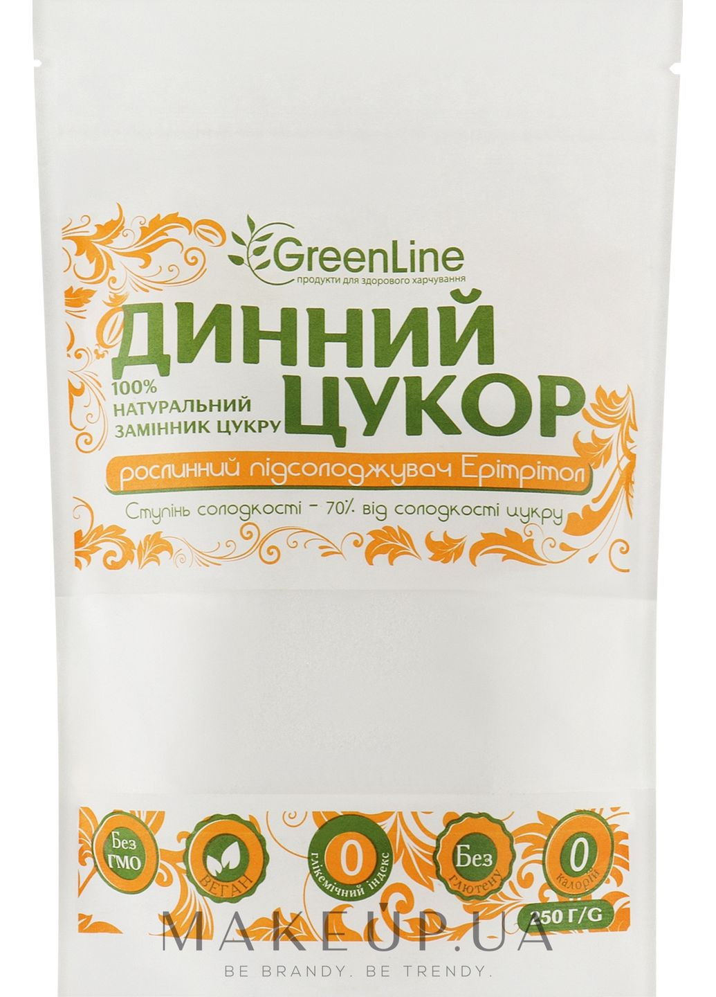 Растительный подсластитель эритритол "Динный сахар" 250g (1248601-31161383) GreenLine (369557235)