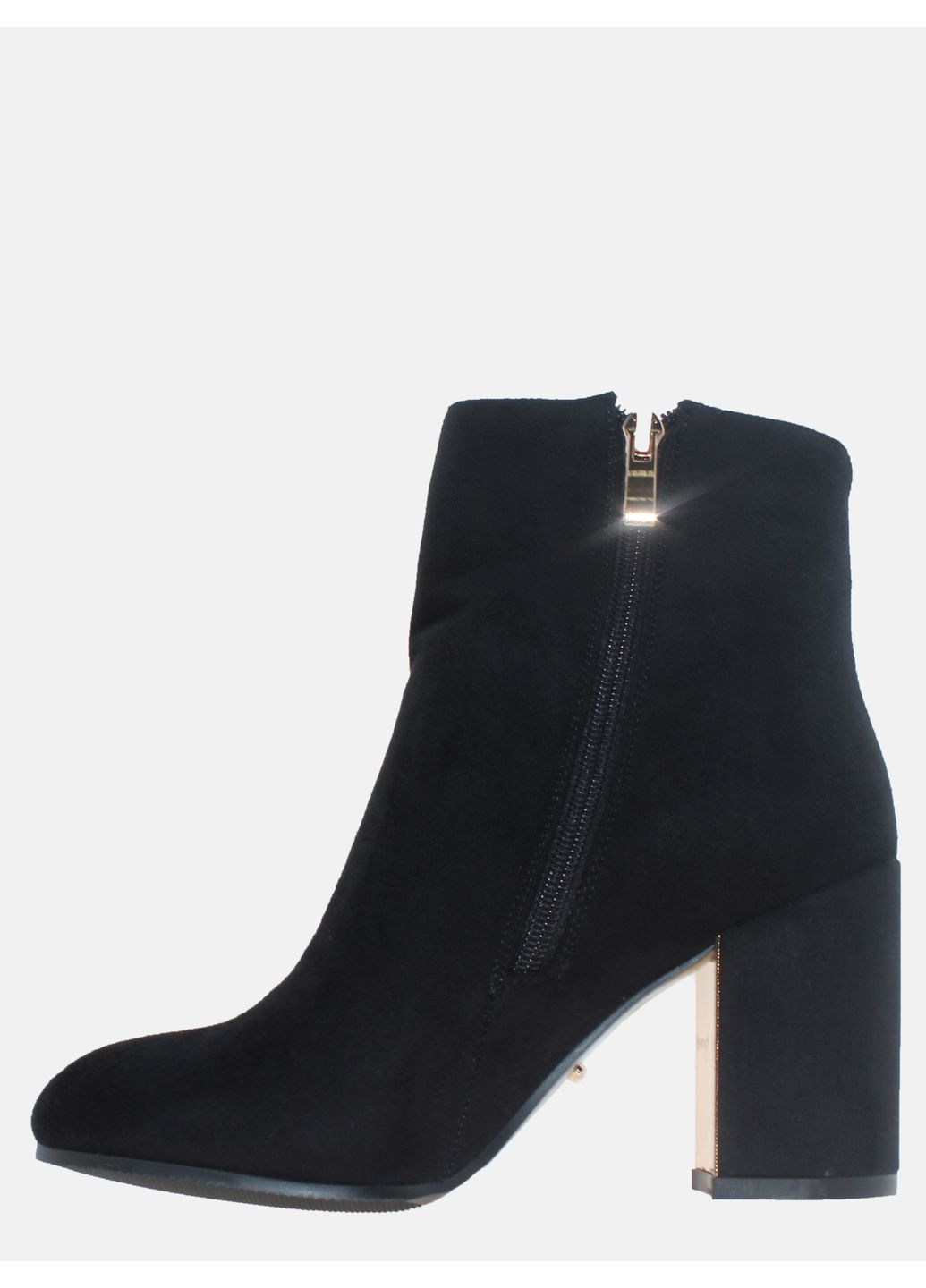 Осенние ботинки r1236-f2413 черный Rusi Moni из искусственной замши