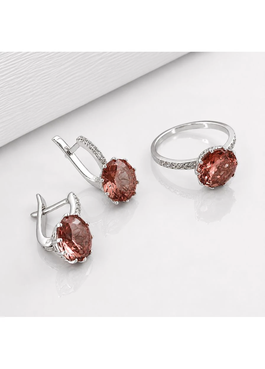 Комплект (серьги, кольцо) Diva Silver (402600881)