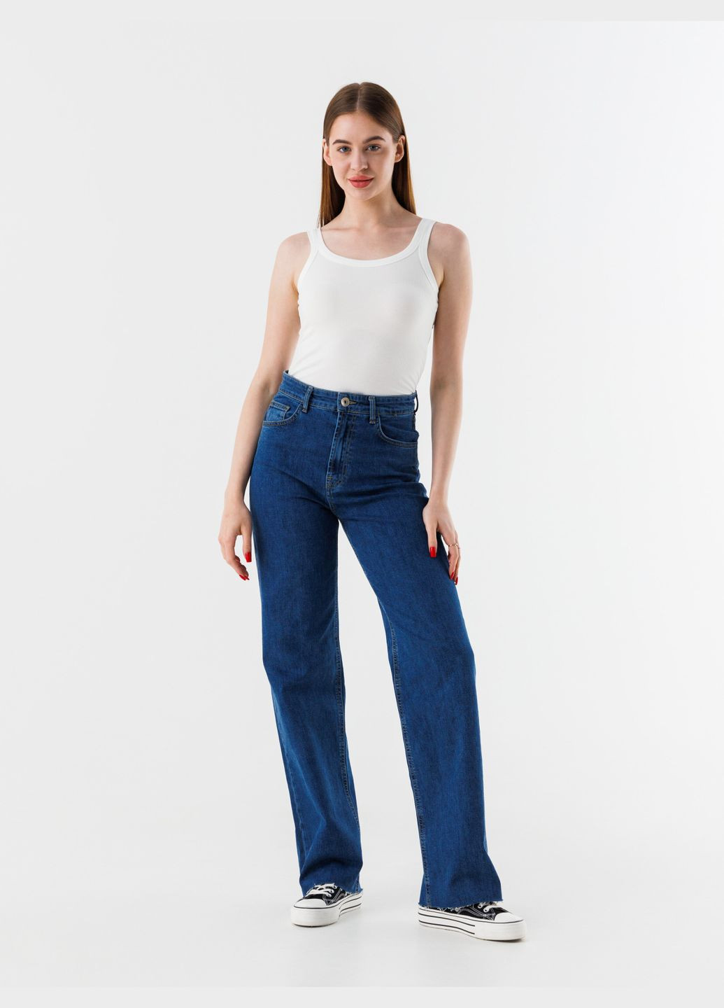 Майка однотонная женская W23-01 Белый (2000990578662S) shop (2000990578662) No Brand — 362704951