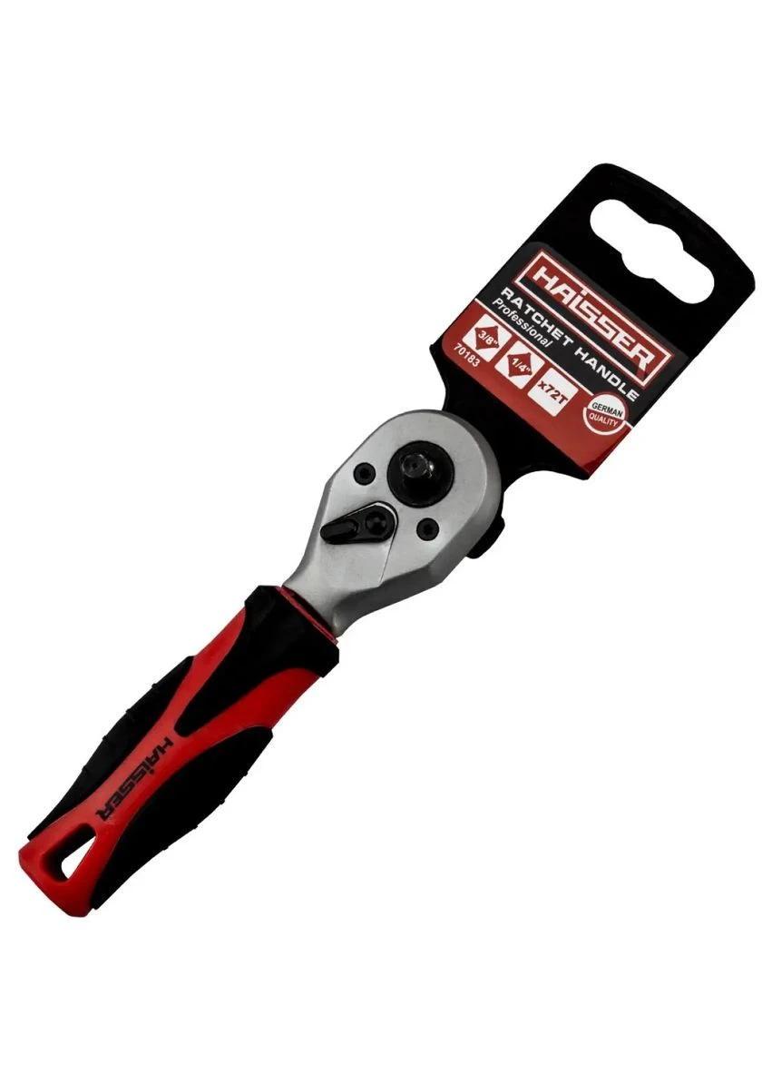 Ключ-трещотка двусторонний 70183 106545 3/8"-1/4" 72 зуба Haisser (386541107)