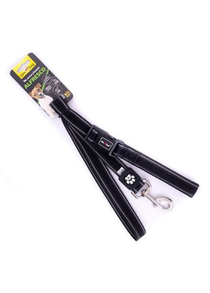 Повідець Alfresco для собак, неопрен/фліс, чорний, 2х120 см GimDog (364750760)