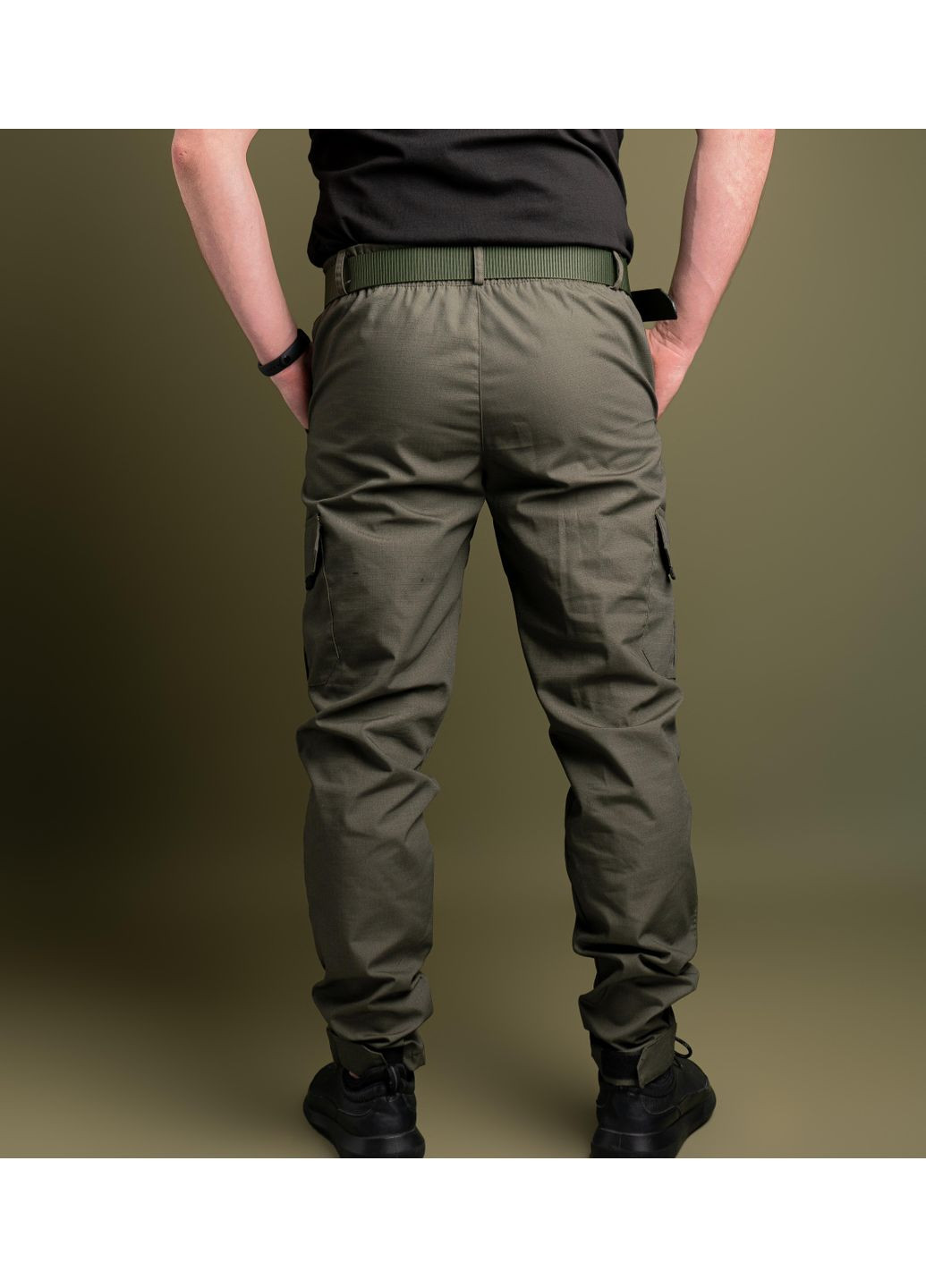 Оливковые повседневный, кэжуал зимние джоггеры, карго брюки Rextim