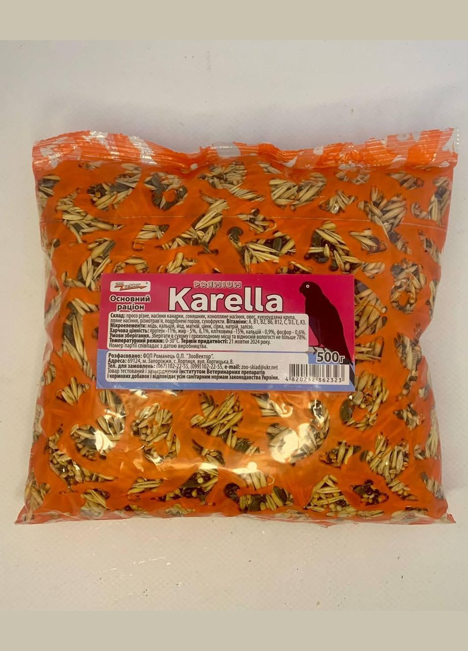 Корм для попугаев Карела 500 граммов No Brand (320950548)