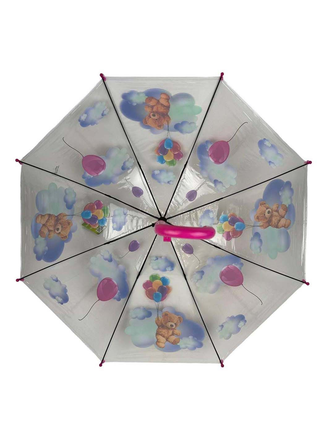 Дитяча прозора парасолька-тростина напівавтомат Rain (289977314)