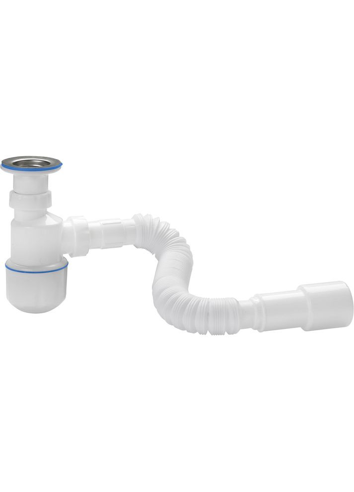 Сифон для умывальника, выпуск 64мм, гофра O40/50 NOVA No Brand (362491501)