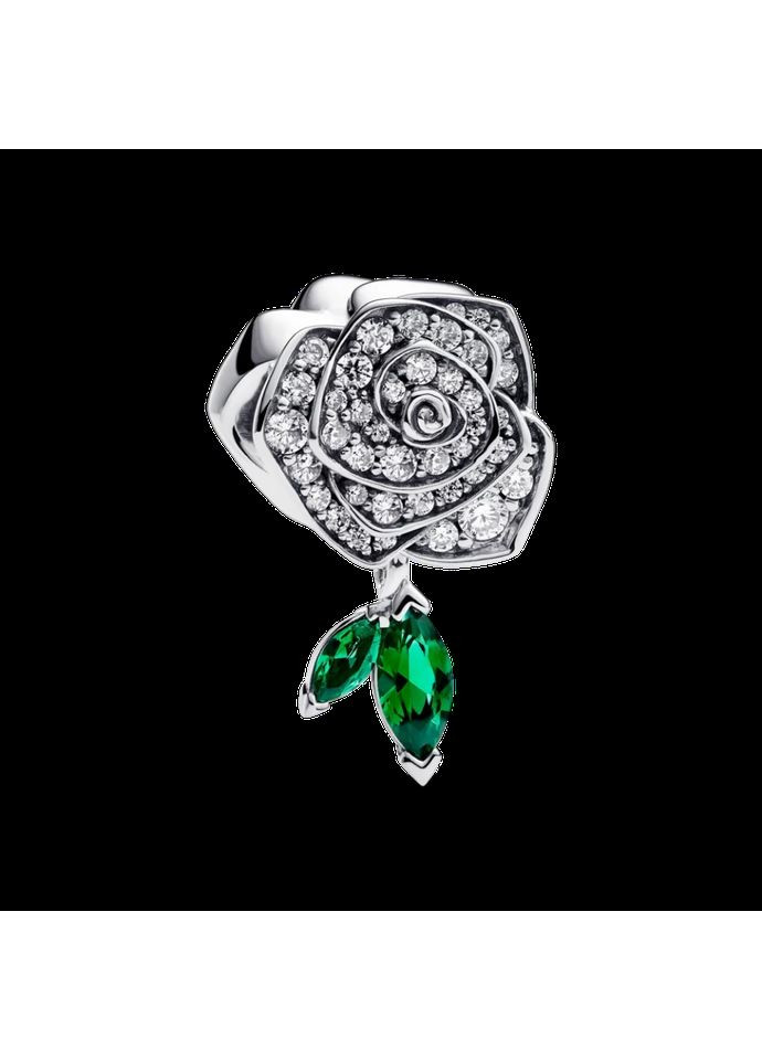 Серебряный шарм Пандора "Блестящий цветок розы" 793201C01 Kabluchka (355348007)