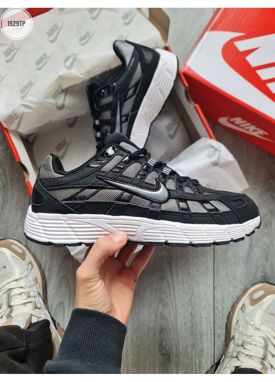 Серые демисезонные кроссовки мужские nike p-6000 anthracite smoke grey найк п-6000 серые No Brand